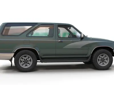 Toyota 4Runner 2 door Low-poly 3D model