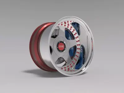 Oz Futura 3 piece conts wheels 3D model