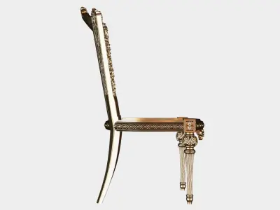 Carved chair for cnc 18 3D model