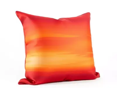 Vibrant Sunset Pillow model pack for immersive environments Low-poly 3D model