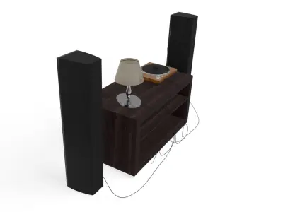 HiFi stereo system 3D model