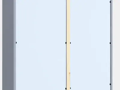 HAVSTA Glass-door cabinet with plinth 1 Low-poly 3D model