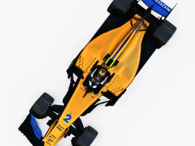 McLaren MCL33 Low-poly 3D model