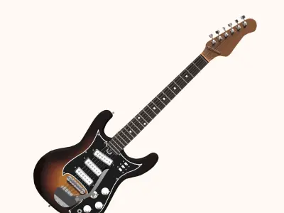 Electric Guitar Free 3D model buy