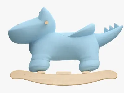 Crocodile baby rocking chair 3D model