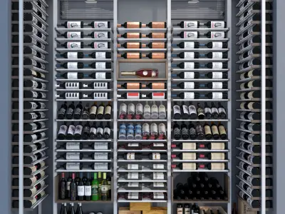 Wine Cabinet 4 3D model