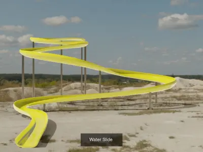 Water Slide 3D models 3D Model Pack order