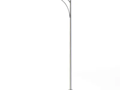Tall Street Lamp Low-poly 3D model