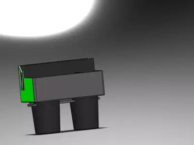 stl obj 3d device with light 3D print model