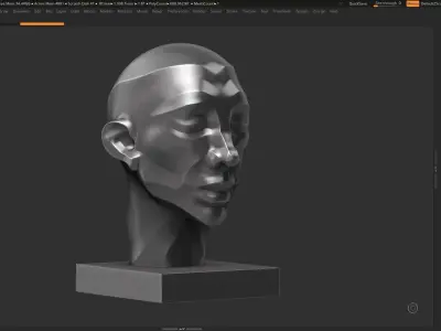human head modern sculpture 3d print model 120 3D print model