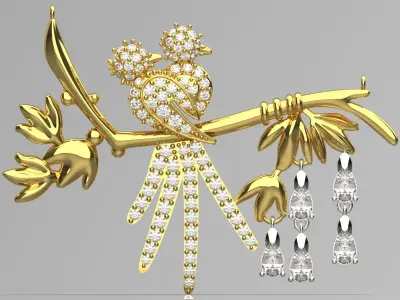 beard jewelry pendant jp0289 3D print model