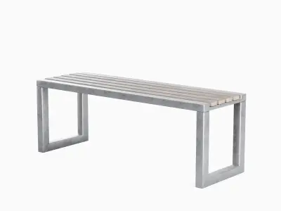 Outdoor Bench V 02 03 Low-poly 3D model