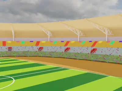 3D - Football stadium Model-without seats 3D model