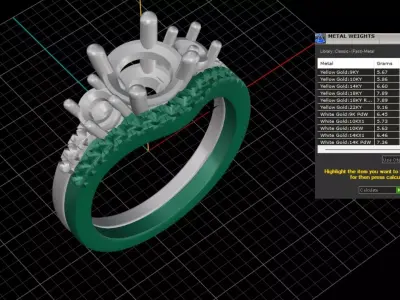 ring woman  3D print model 123