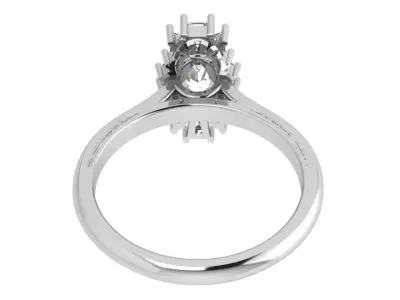 Unique Diamond Ring 4177 3D print model