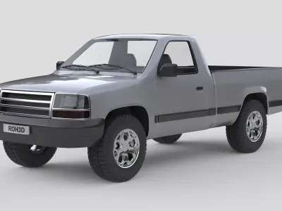 Generic Pickup Truck 1990 3D model