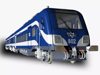 Siemens Viaggio Light Train Carts and Locomotive 3D model