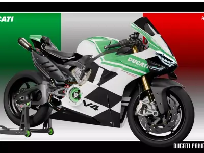 Panigale V4 2025 Tricolore Low-poly 3D model