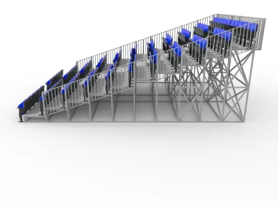 Bleachers 18 3D model