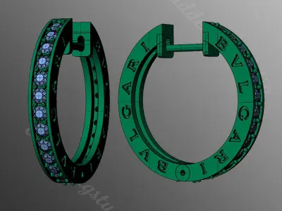 Earrings od104 3D print model