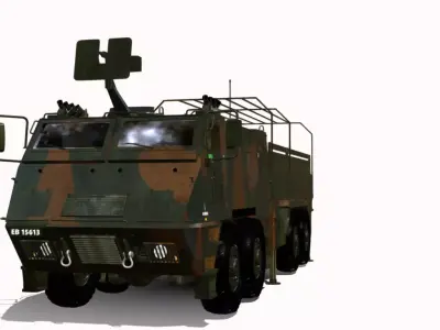 astros lll 8x8 av uas Low-poly 3D model