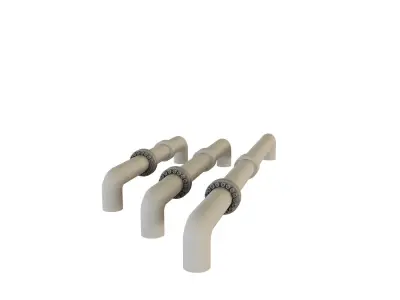PBR Industrial Gas Pipes m5 3D model