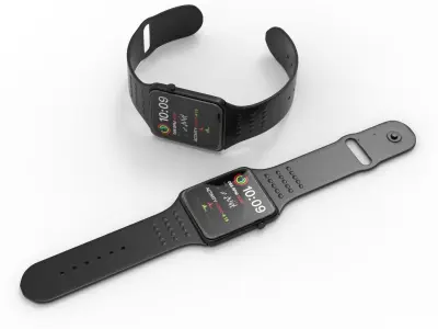 SMART WATCH-BLACK 3D model