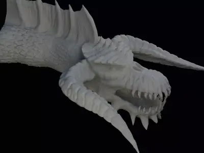 Dragon Head Art 3D print model