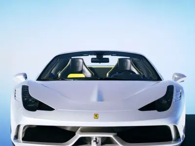 Ferrari 458 Speciale Aperta 2015 Low-poly 3D model