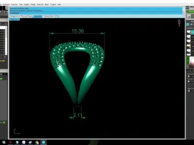 luxury diamond ring 3056 3D print model