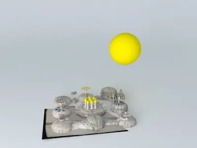 Voynich manuscript rosettes Free 3D model