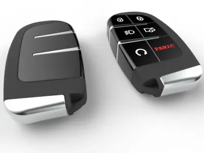 Car key Model 12 Low-poly 3D model