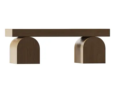 Henley elm coffe table 3D model