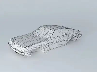 Classic Sportscar Template Free 3D model