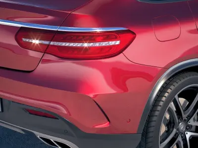 Mercedes GLE AMG coupe 2018 3D model