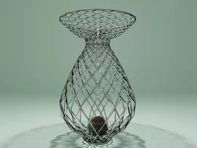 Modern Vase Low-poly 3D model