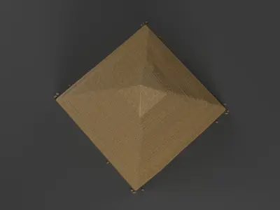 Low Poly Pyramid Low-poly 3D model