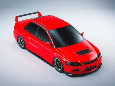 Mitsubishi Lancer Evolution IX  3D model