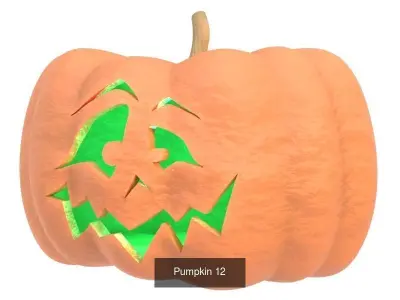 Pumpkin vol 02 3D Model Collection