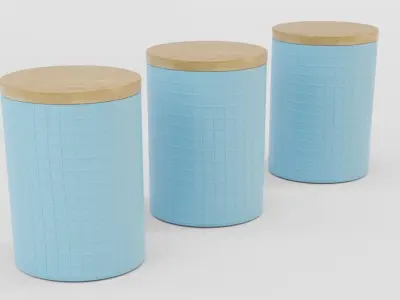 Kitchen Canister Set 11 - Storage 3D model