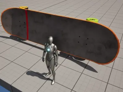 skateboard v1 - a Thai person 3D model