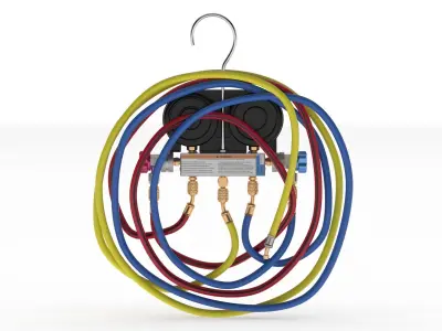 Garage Air Conditioning System Manifold  3D model