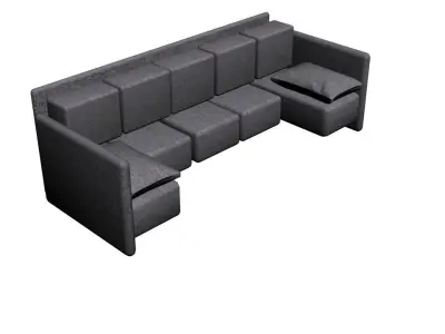 Grey Sofa 3D model