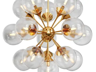 Cristol Large Tiered Chandelier  3D model
