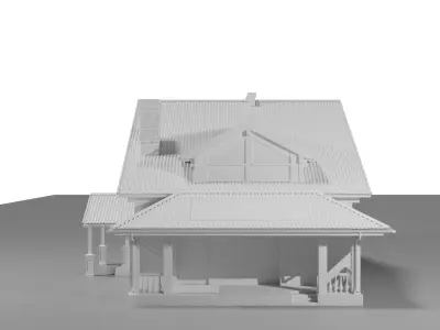 Simple house 3D model purchase