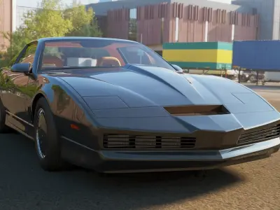 Knight Rider Low-poly 3D model