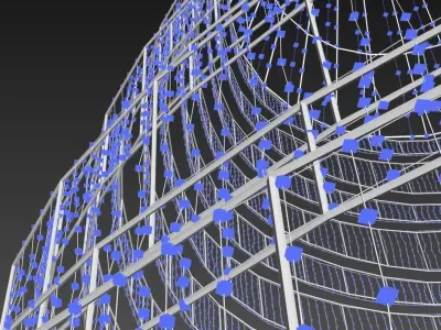 Outdoor Led Lighted Chiristmas Tree 3D model