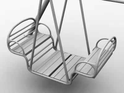 Swing B set for children 3D model