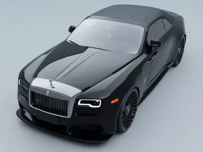 Rolls-Royce-Dawn-novitec-cabrio-2020 with interior 3D model