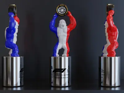 F1 Trophy - French GP Trophy 3D model